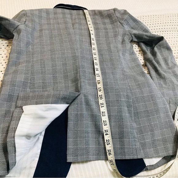 Kenneth Cole Denim Lapel Glen Plaid Blazer Sz US S - Picture 12 of 17